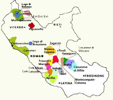 Lazio mapa
