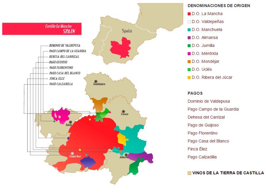 La Mancha-mapa