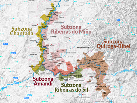 Ribeira Sacra-mapa
