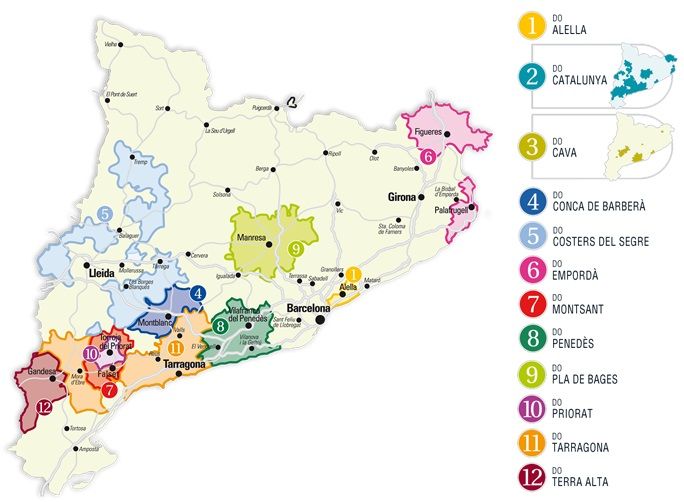 Cataluña Mapa