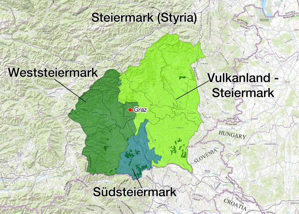 Steiermark Mapa