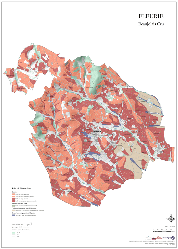 Fleurie Mapa