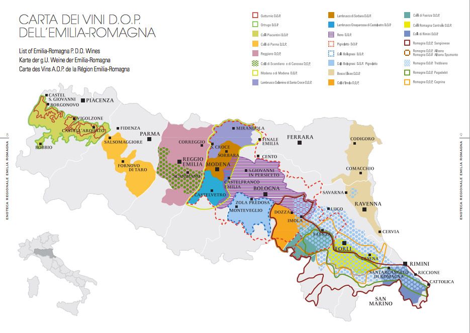 Emilia-Romagna Mapa