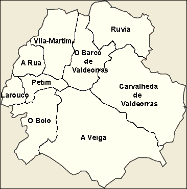Valdeorras Mapa