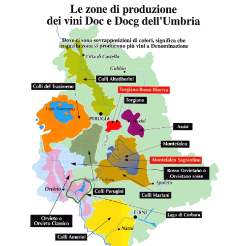 Umbria mapa