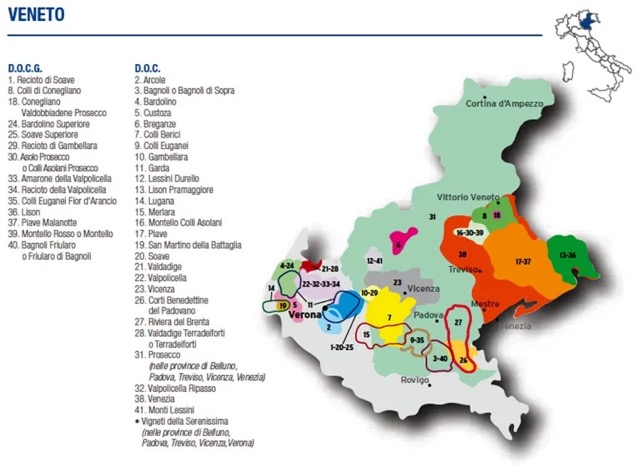 Veneto mapa